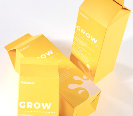 Caja tipo brick para welcome packs | Packaging de cartón