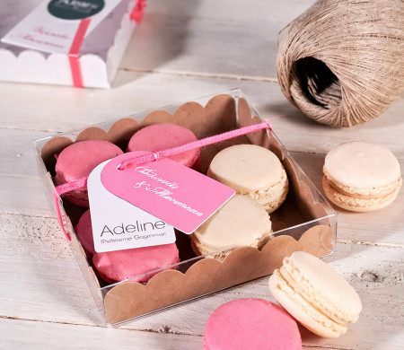 Caja con Tapa Transparente | Packaging para Macarons y Galletas
