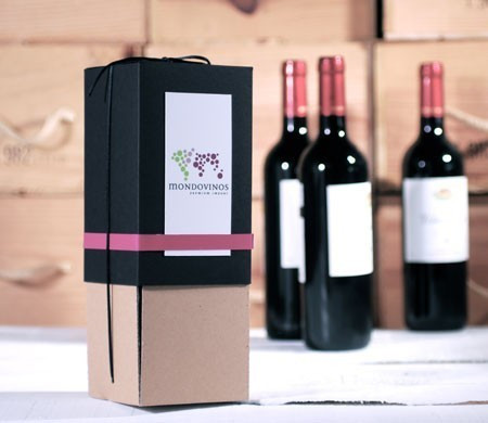 Wine Bottle Box with Washi Tape 