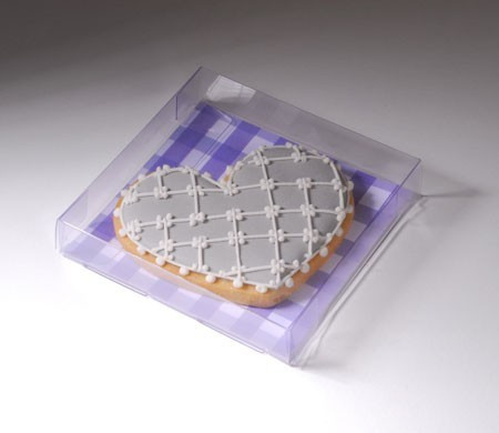 Caja transparente para galletas