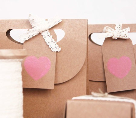 Little Bag in Kraft Colour for Valentine's Day