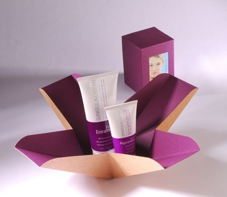Scatola regalo bicolore per cosmetici