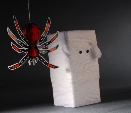 Caja de Regalo para Halloween con Diseño Momia