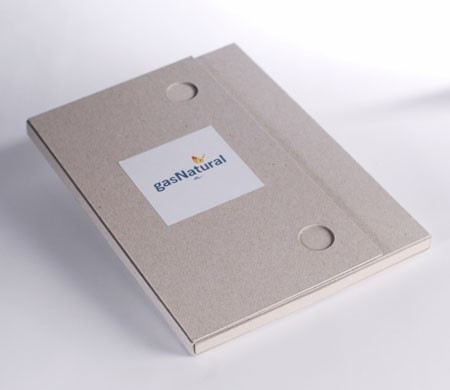 Cardboard folder for company briefings