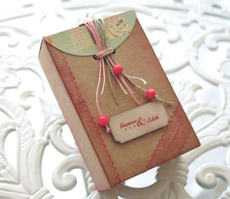 Decorated scrapbook box 