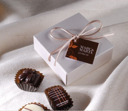 Boîte Blanche Cadeaux Événement | Packaging Mariage