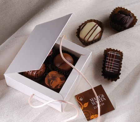 Boîte Blanche Cadeaux Événement | Packaging Mariage