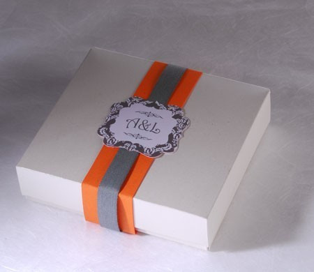 Quadratische Schachtel Hochzeitseinla... | SelfPackaging