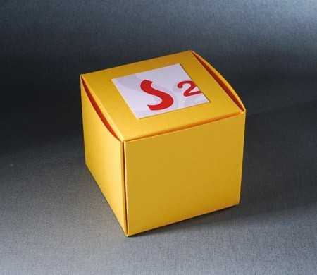 Scatolina quadrata per omaggi aziendali