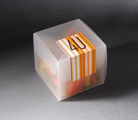 Semi-transparent gift box...