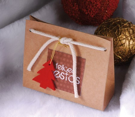 Bolsa con Cordón para Navidad Bolsa con Cordón para Navidad