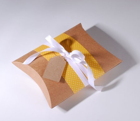 Little box in kraft colour...