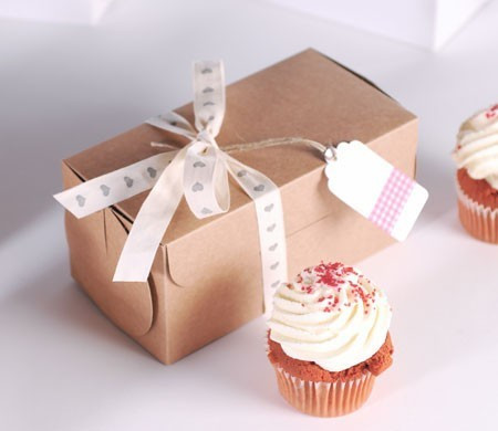 Scatolina rettangolare per due cupcake