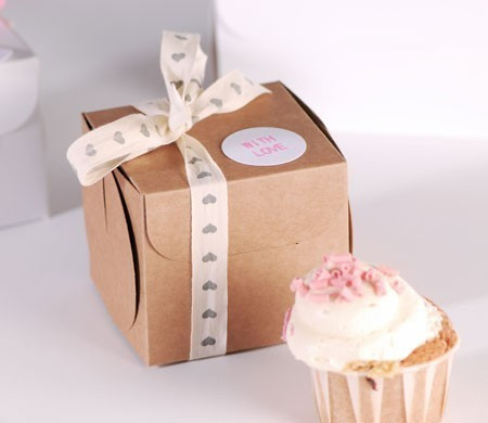 Boîte à Cupcake avec Nœud Boîte à Cupcake avec Nœud