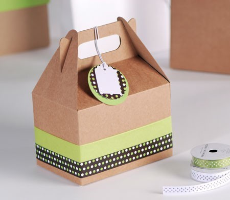 Cajita de Picnic con Decoración de Topos Cajita de Picnic con Decoración de Topos