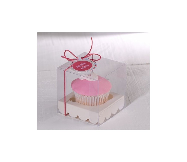 Scatola Per 6 Cupcake FunCakes – In Cartone Con Motivo Floreale – 24 X 16 X 8 Cm – Perfetta Per Regali E Trasporto - 3