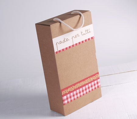 Boîte Résistante avec Anse pour Offrir des Pâtes Boîte Résistante avec Anse pour Offrir des Pâtes