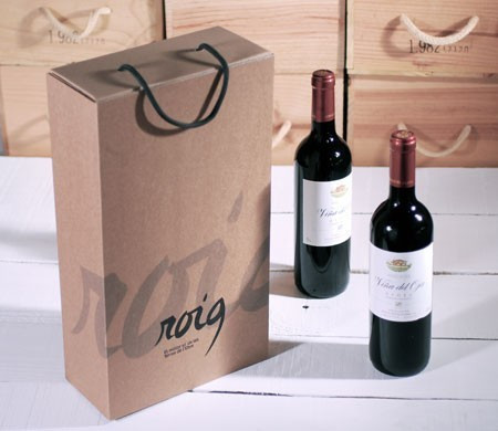 Caja para Dos Botellas Serigrafiadas Caja para Dos Botellas Serigrafiadas