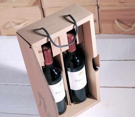 Caja para Vinos Decorada con Flores de Papel Caja para Vinos Decorada con Flores de Papel
