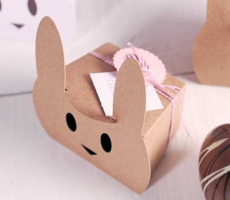 Boîte lapin avec baker's twine