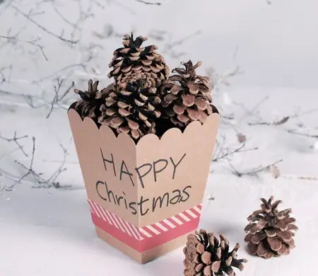Caja navideña para decorar