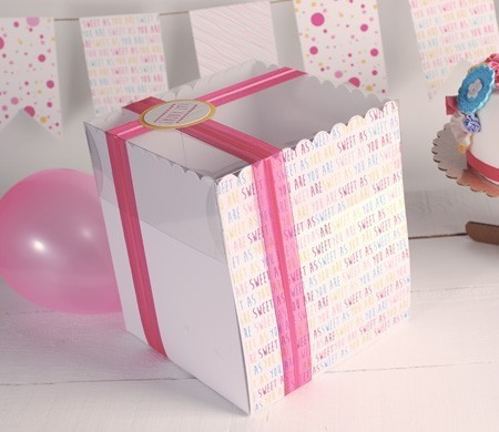 Idée Boîte à Gâteau Haute (Imprimée) | SelfPackaging