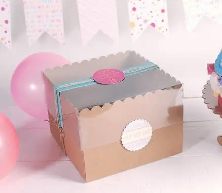 Caja para tartas decoradas