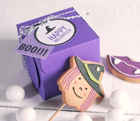 Caja para Un Cupcake Halloween Caja para Un Cupcake Halloween