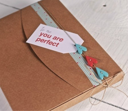 Kraftbox für Fotos und Valentinstagsgeschenke