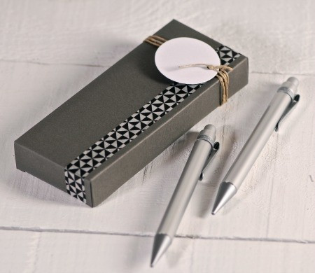 Rectangular box for stationery presents