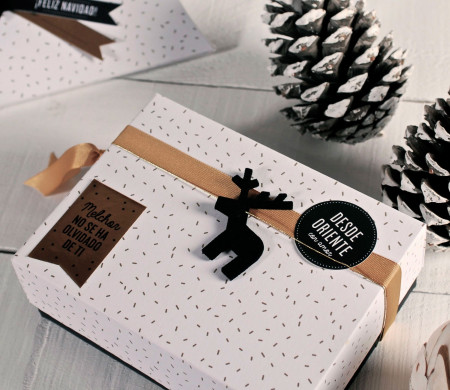 Gift box with lid for Christmas