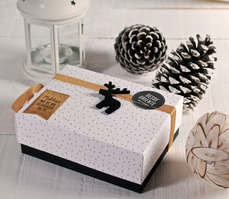 Gift box with lid for Christmas
