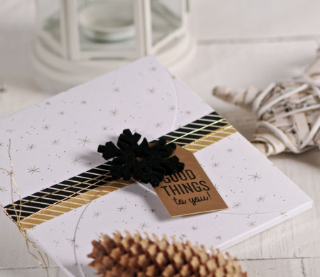Cajita Plana Estampada de Navidad Cajita Plana Estampada de Navidad