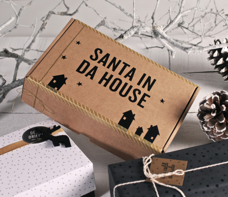 Boîte d’envoi avec vinyl décoratif