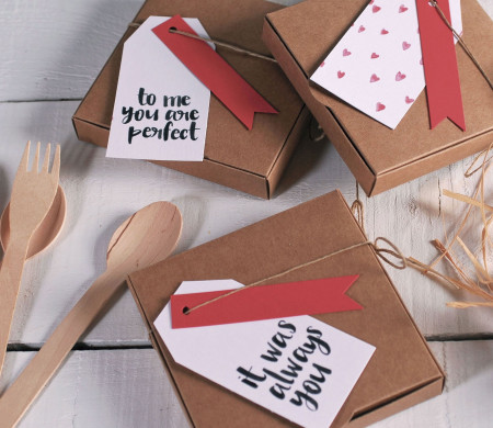 Geschenkbox Valentinstag | Romantisches Elegantes Packaging