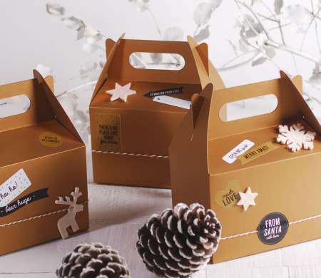 Boîte Pique-Nique pour Cadeaux de Noël