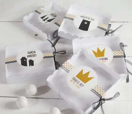 Boîte cadeau décorée pour...