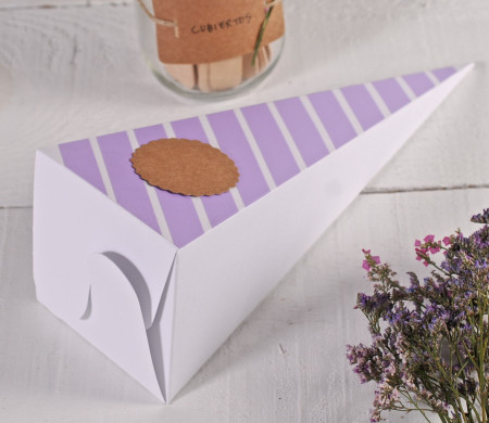 Decorated Cardboard Cone | Wedding and Event Packaging