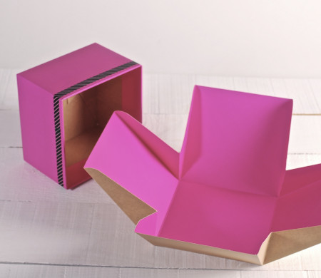 Pink surprise gift box for small presents and details