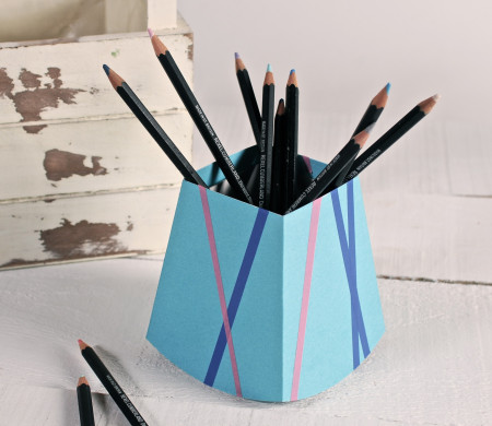Cubilete de Cartón Decorado | Portalápices Original | SelfPackaging