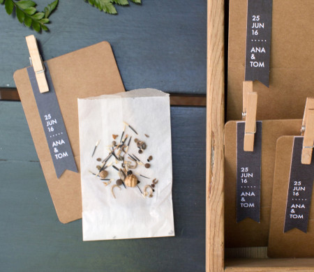 Cajitas con Semillas para Detalles de Boda Cajitas con Semillas para Detalles de Boda
