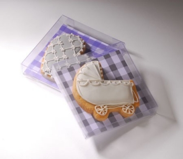 Plastic gift box for cookies