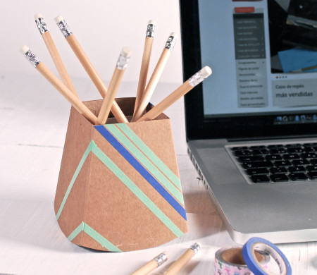 Portapenne Cartone Decorato | Ufficio Creativo | SelfPackaging