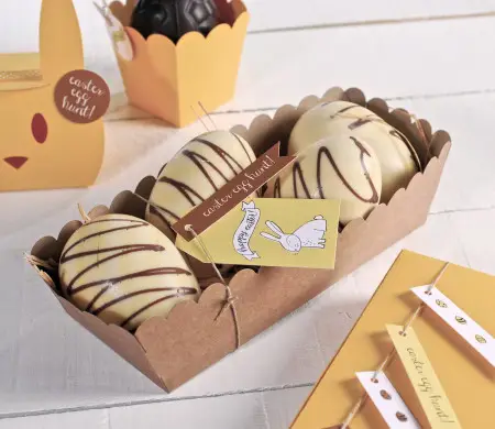 Barquilla decorada para Pascua