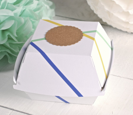 Decorated hamburger box