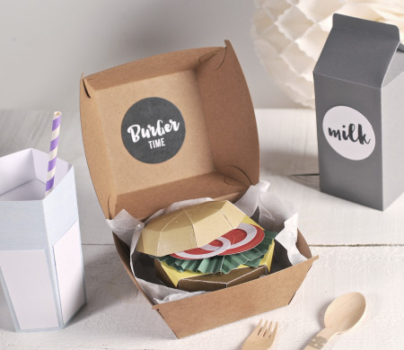 Caja de Hamburguesas para Regalo Caja de Hamburguesas para Regalo