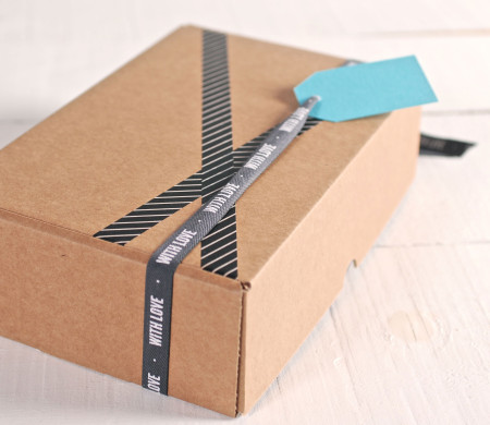 Caja Rectangular con Cinta With Love