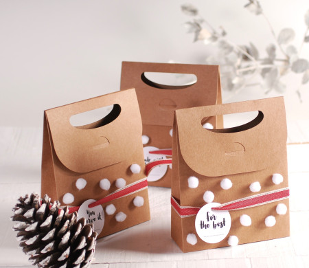 Christmas Box with Pompoms