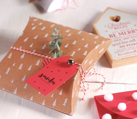 Caja Regalo Navideña Decorada Caja Regalo Navideña Decorada