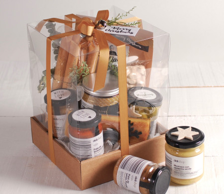 Corbeille Noël avec Couvercle | Cadeaux Entreprise | SelfPackaging